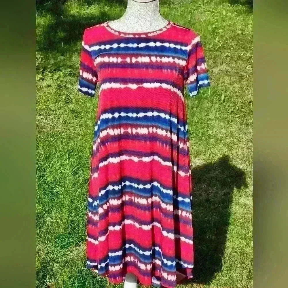 LulaRoe Loose Fitted Tie Dye Dress Size XXS